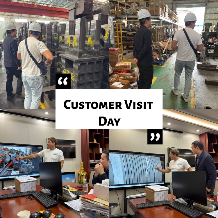 Poloniako bezeroak metalezko bobinak mozteko makina fabrikan