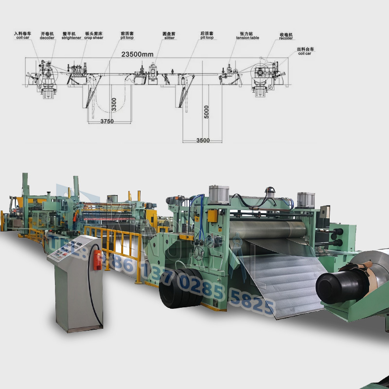Abiadura handiko altzairuzko bobinak mozteko makina