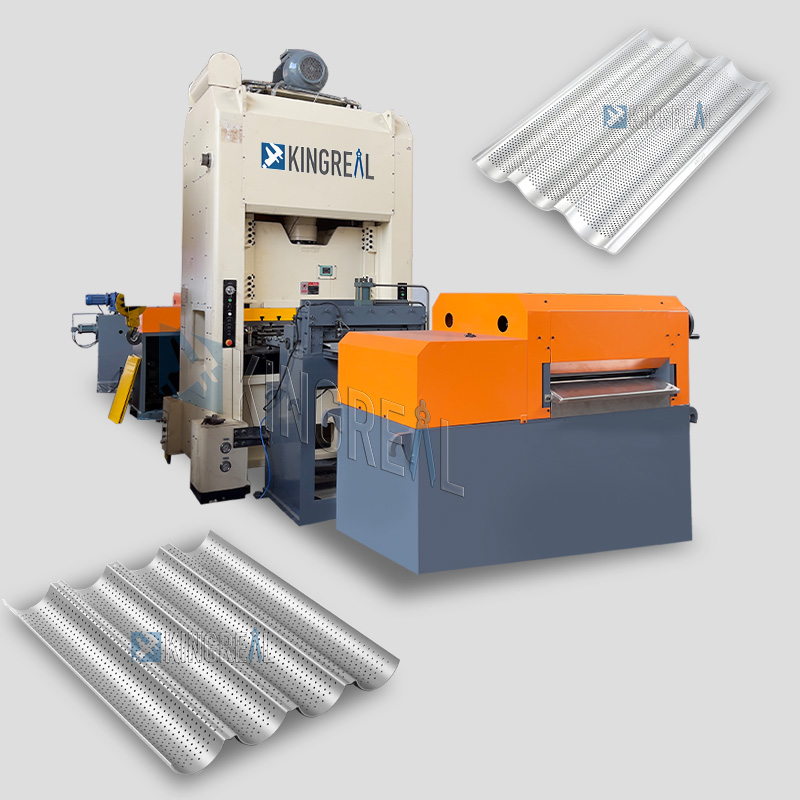 Metalezko baguette erretilua zulatzeko makina